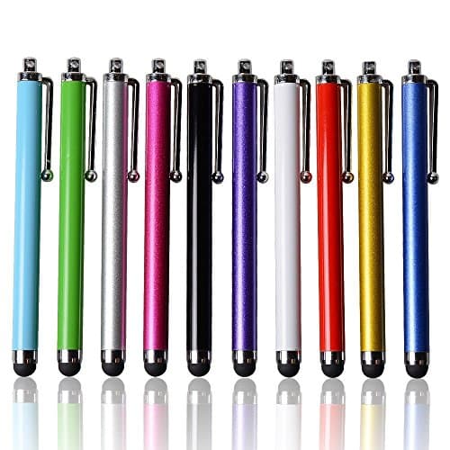 Stylus Pens for Touch Screens NEW 2017 UNIVERSAL Pack of 10 [MIX COLOR] Premium Stylus for Kindle Touch ipad iphone 6/6s 6Plus 7/7s iphone 8 X Samsung S5 S6 S7 Edge S8 Plus