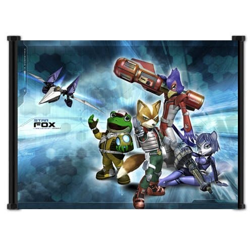Poster Star Fox Game Fabric Wall Scroll (21"x16") Inches