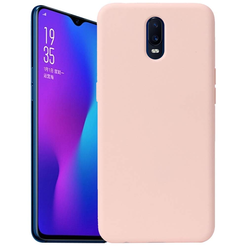 BINGRAN Oppo R17 Pro Case, Premium Durable Soft TPU Rubber Silicone Armor Back Shell Shockproof Protective Cover Case for Oppo R17 Pro 6.4" Pink