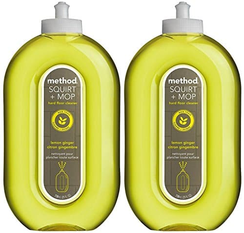 (2 Pack) Method Squirt &amp; Mop Wood Floor Cleaner, Lemon Ginger, 25 oz