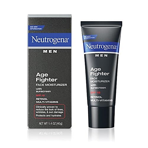 Neutrogena Men Age Fighter Face Moisturizer with Sunscreen SPF 15, 1.4 oz Per Tube (3 Pack)