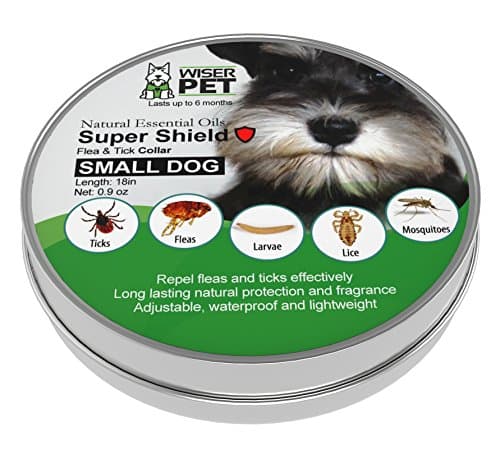 Natural Flea Collar for Small Dogs | Prevent fleas, ticks, lice and mosquitoes | All Natural Chemical and Toxin Free | Safe for Pets and Family | Long Lasting up to 180 days!