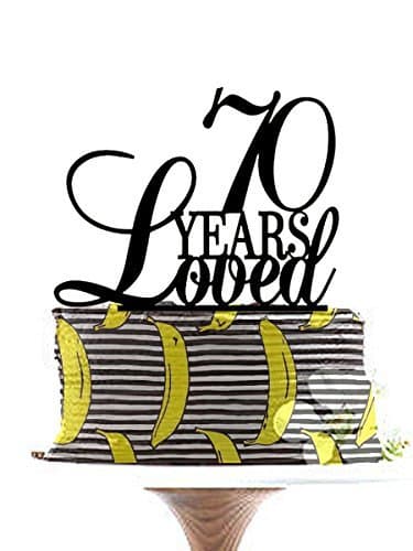 70th Blessed Cake Topper, 70th Anniversary Cake Topper, Custom Cake Topper Wedding Anniversary, Birthday Cake Topper.