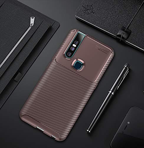 BELLA BEAR Case for Vivo V15,Silicone Soft Material Shockproof Phone Case Cover for Vivo V15(Khaki)