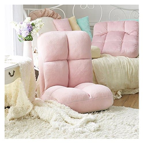 Adjustable Memory Foam Folding Chair Gaming Sofa Seat (Pink)
