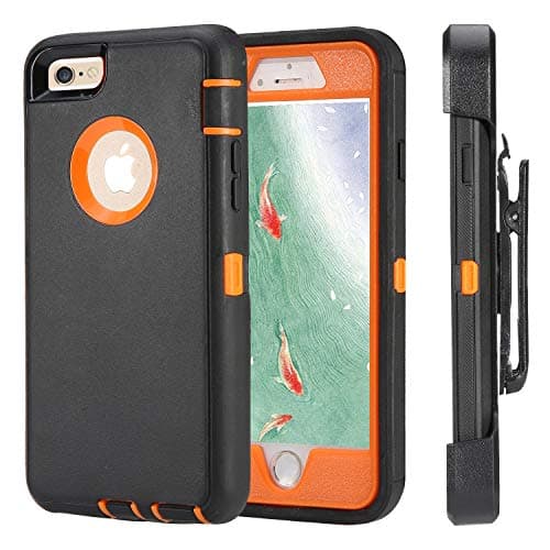 iPhone 6 Case, iPhone 6s [Heavy Duty Protection] [with Kickstand] 4 in 1 Rugged Shockproof Cover Holster Case with Built-in Screen Protector for Apple iPhone 6/6S