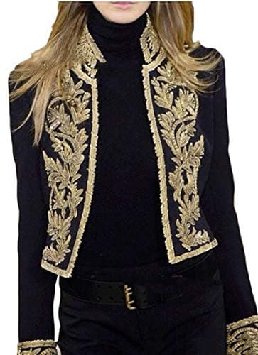 Womens Gothic Blazer Steampunk Victorian Jacket Coat