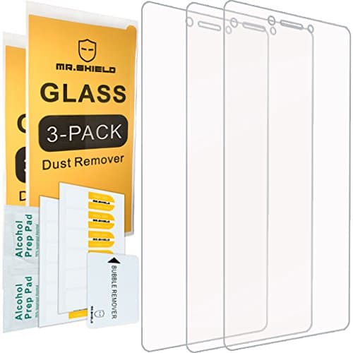 [3-PACK]- Mr Shield For Lenovo K6 Note [Tempered Glass] Screen Protector [0.3mm Ultra Thin 9H Hardness 2.5D Round Edge] with Lifetime Replacement Warranty