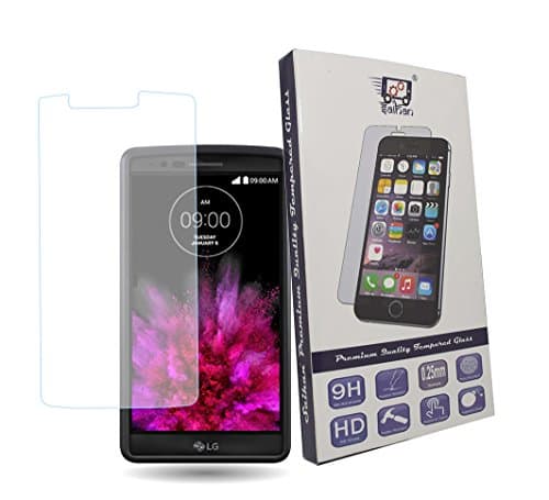 For LG G Flex 2 - 1 Pc Saihan™ Premium Quality Tempered Glass LG G Flex 2 Screen Protector Guard with Ultra High Definition Invisible, Oleophobic Coating Anti-Bubble Crystal Shield [Free Portable Mobile Stand included in the Box]