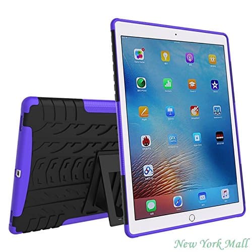 Apple iPad Pro Case,*Penholder*[Kickstand][Drop Protection] [Shockproof]Premium TPU+PC Full-Body Super Protective Case Cover with Kickstand for iPad Pro 9.7 inch (Purple)