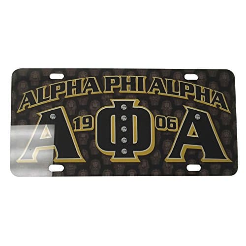 #PRFLP - Alpha Phi Alpha Fraternity License Plate Car Tag - Printed Graffiti Name/Letters