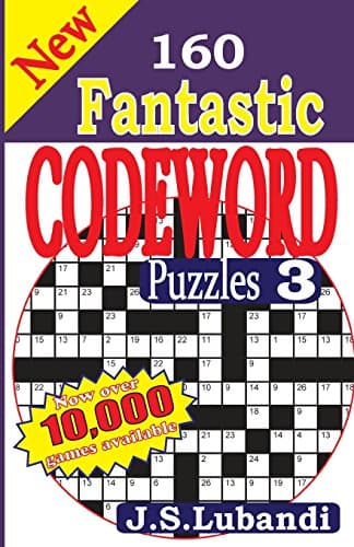 New 160 Fantastic Codeword Puzzles 3 (Volume 3)
