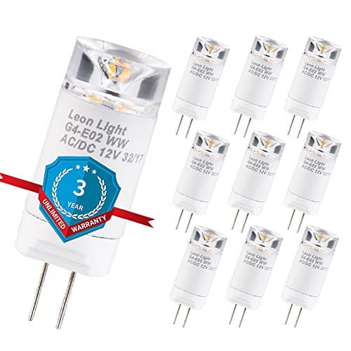 LEONLIGHT 12V AC/DC Bi-Pin Mini chandelier base,professional designed lens leads 38°narrow beaming angle special for chandelier landscape lighting fixture flicker-free,T3 T4 3000K(Soft White)10PACK