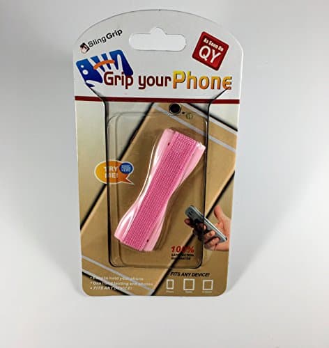 Sling Grip Phone Tablet attachment for better grip and less drops (Pink)