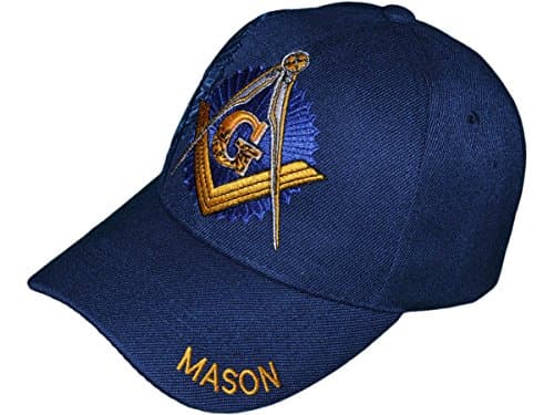 Freemason Mason Symbol Adjustable 3D Embroidery Baseball Mesh Cap Hat w/Lanyard