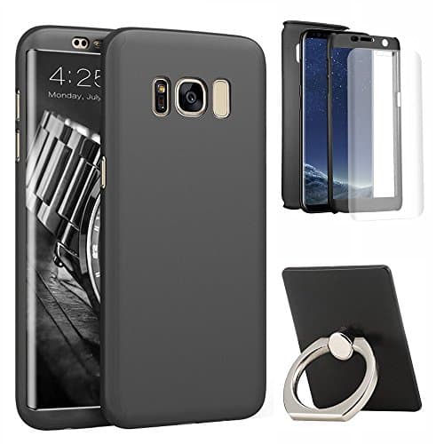 Galaxy S8 Plus Case,360 Degree All-around Full Body Protective Slim Fit Thin Case Cover for Samsung Galaxy S8 Plus 6.2 Inch (Black)