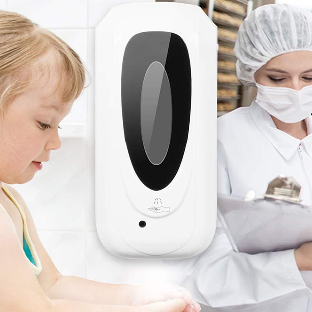 Uyuke 2PC Contactless Hand Disinfection Machine Automatic Spray Hand Cleaner Wall-mounted Hand Sanitizer Dispenser Health Protection for Kids Adult