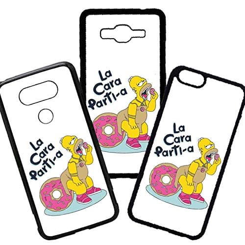 Ricardo Carcasas Mobile Phone Case Cover TPU Cases Compatible with iPhone 7 Plus Model Funny Phrases The Simpson The Face Plays Donuts