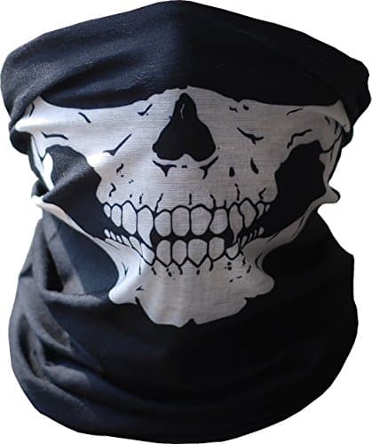 EJIA Black Seamless Skull Face Tube Mask