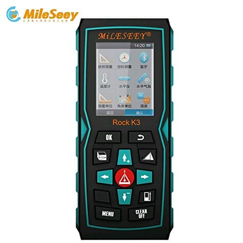 Seesii Portable Bluetooth Handheld 100m IP65 Range Finder Angle Distance Height Area Volume Temperature Meter