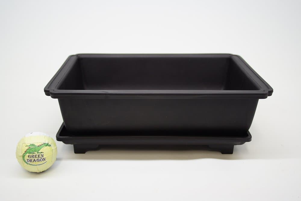 PLASTIC BONSAI POT WITH MATCHING DRIP TRAY PP10/DT10