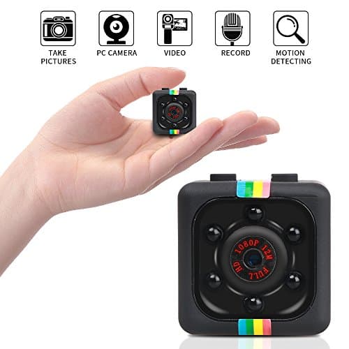 Mini Hidden Camera, SunbaYouth 1080P Full HD Covert Tiny Spy Cam with Activated Motion Detection, Snapshot and Night Vision for Home and Office Security