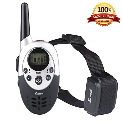 Cuterpet 800 Yard Electronic Remote Dog Training Collar with Vibration Shock Beep for 1 Dog, LCD display(Black-transmitter, 1 Black collar)