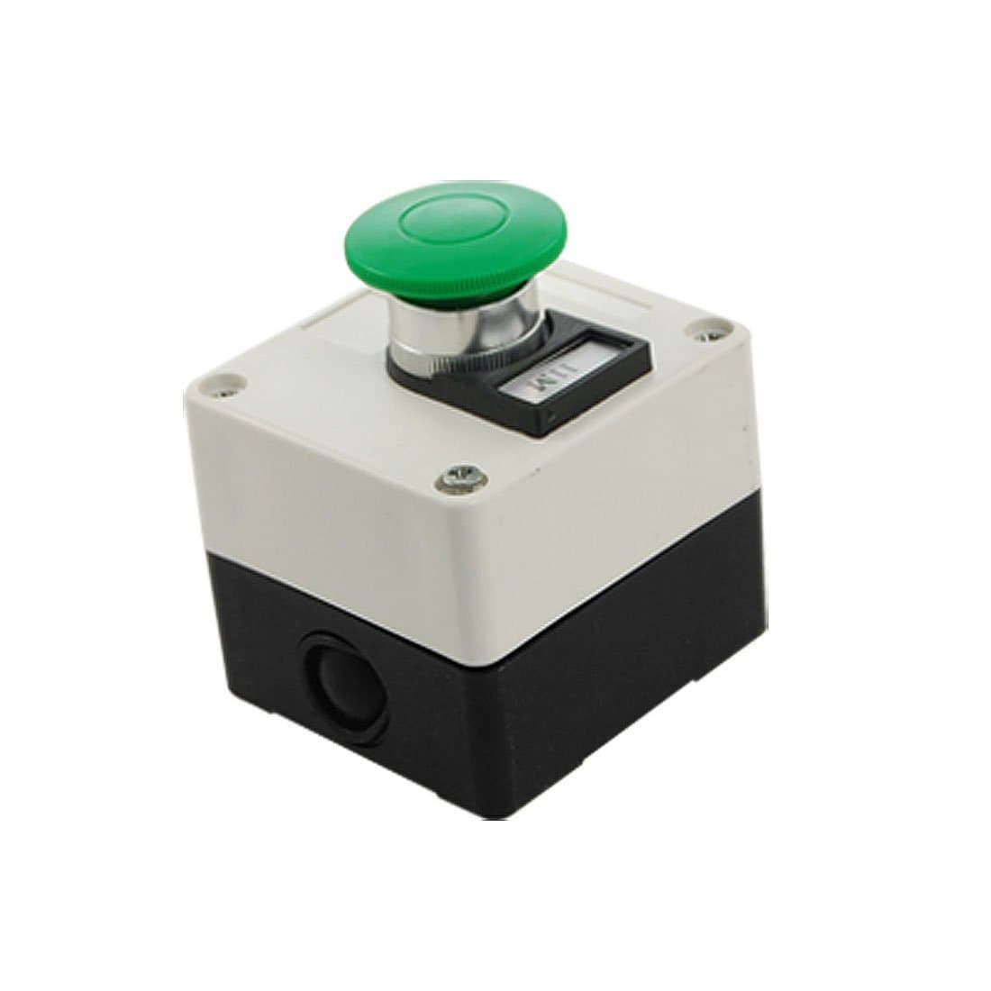 lyhpcoom Green Mushroom Momentary Switch Push Button Station 660V
