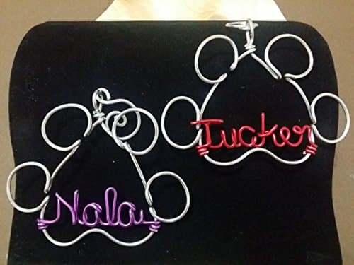 The Original Dog Paw Wire Ornament