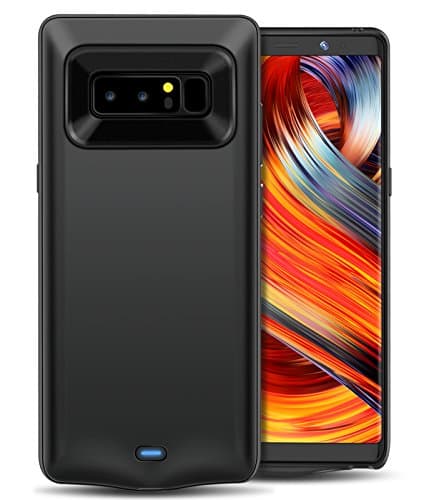 Galaxy Note 8 Battery Case, iAlegant 5500mAh Rechargeable External Battery Charging Case for Samsung Galaxy Note 8 (6.3-inch) Phone - Extended Battery Protective Charger Case Power Juice Pack-Black