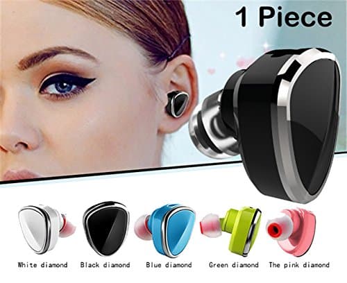    Sound Force Single Earbud Wireless Bluetooth 4.1 For Women Men. LOOK And Feel Amazing. Works On Apple Android Cell Phone - Mic For Hands Free Calling- 5 incredible Colors And USB Bracelet Charger