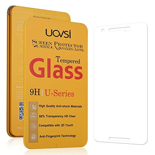 Nexus 6P Screen Protector,UOVSI [9H Hardness 0.33mm 2.5D] Anti-scratch/Shatterproof/Fingerprint resistant [Premium Tempered Glass] For Google Nexus 6P