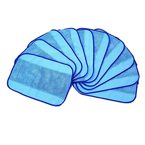 10-Pack Microfiber Mopping Cloths, for iRobot Braava 380 380t 320 321 Mint 4200 4205 5200 5200C Robot Blue