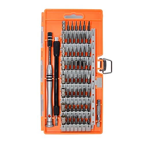 60-in-1 Precision Screwdriver Set with 56 Magnetic Bits for all Electronics Devices,Magnetic Driver Kit for Cell Phone, Tablet, PC, Macbook, Camera,Shaver,Electronics Repair Tool Kit