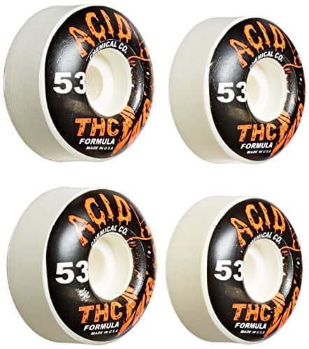 ATM Skateboards THC Formula Wheel, Red, 53mm