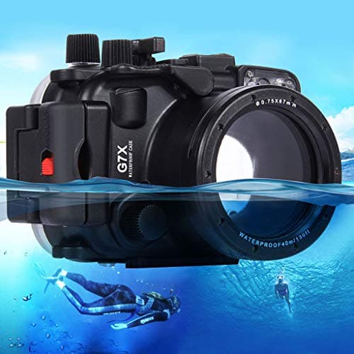Uplord 40m Underwater Swimming Diving Waterproof Camera Case Diving Protective Housing Shell for Canon G7 X,Diving Shell+O Seal+Cleaning Cloth+Hand Strap+Neck Strap