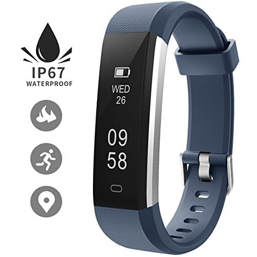 Bluetooth Smartwatch, Fitness Tracker, IP67 Waterproof Activity Tracker with Pedometer Step Counter Watch, Slim Smart Bracelet with TouchScreen Camera Notification Sync for Android SumSung Huawei and IOS iPhone, Blue