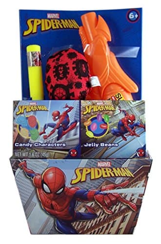 Marvel Spiderman Easter with Jelly Beans, Candy Characters, and Toys, 1.6 oz