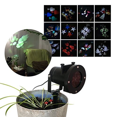 ingeniuso Christmas Light Show, LED Laser Light Projector, Motion Spotlights