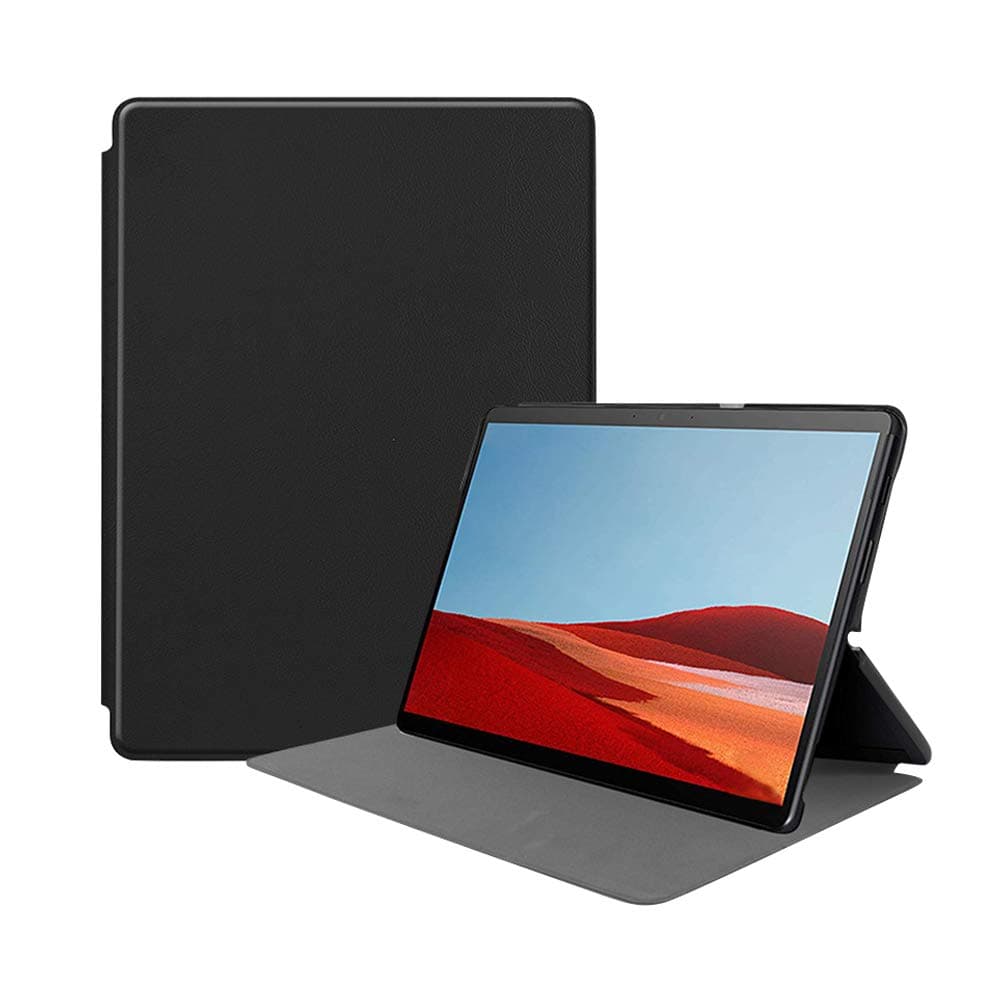 Yudesun Case for Surface Pro X - Lightweight PU Leather Slim Keyboard Shell Stand Protective Hard Cover for Surface Pro X Tablet 13 inch