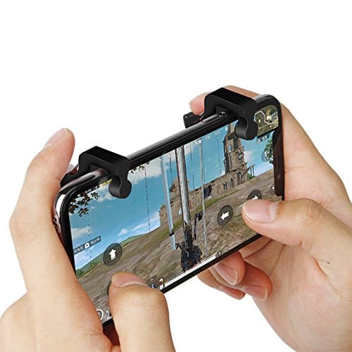 Mobile Game Controller[Upgrade Version], Shoot and Aim Keys L1R1 Shooter Controller for PUBG/Fortnite/Rules of Survival, Mobile Gaming Joysticks for Android IOS ([Upgrade Version] New Trigger)