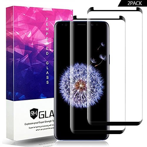Galaxy S9 Plus Screen Protector,YangXu Tempered Glass,9H Hardness[Anti-Scratch][Anti-Fingerprint][Bubble Free] for Samsung Galaxy S9 Plus (2 Packs)