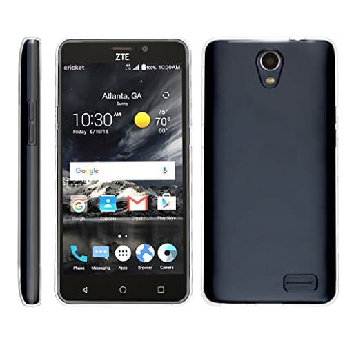 TurtleArmor | ZTE Prestige 2 Case | ZTE Maven 3 Case [Flexible Armor] Flexible TPU Case Slim Fitted Soft Armor Cover - Clear