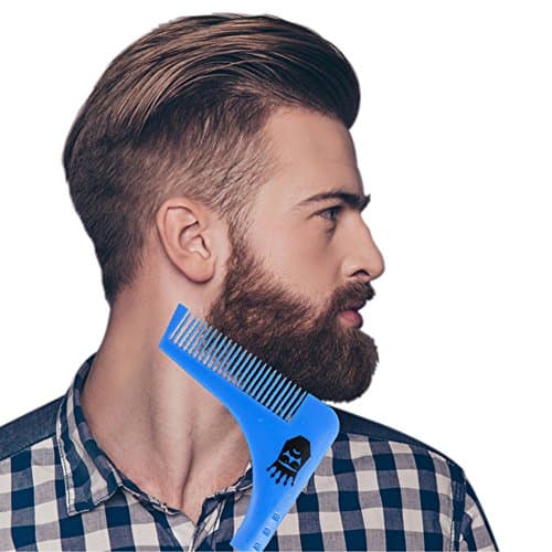 THE BEARD KING - Beard Shaping Tool Stencil for Men, Facial Hair Styling, Best Men's Grooming and Beard Shaping Template