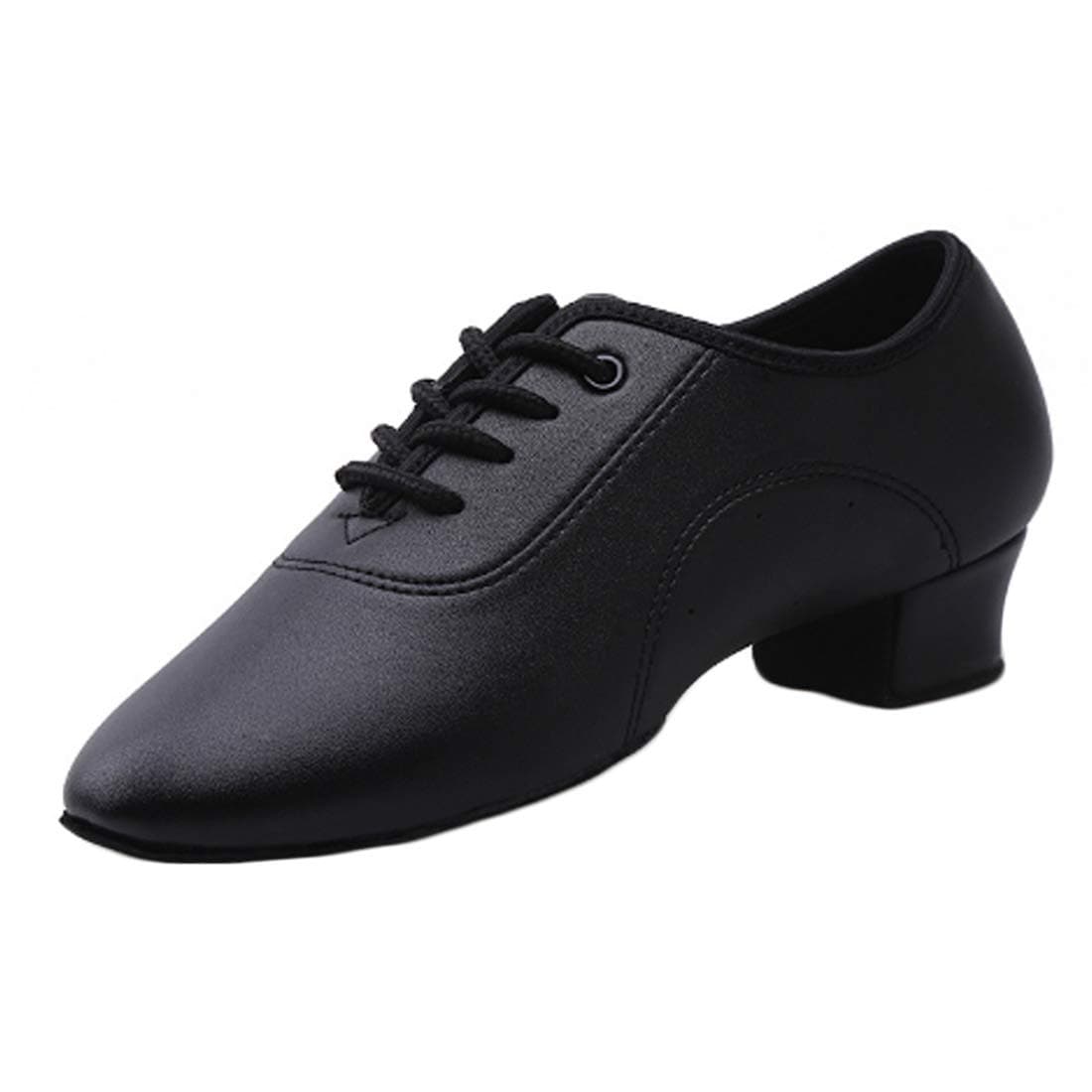 MUCHAO Men's Low-Heel Ballroom Shoes Solid Color Split-Sole Latin Dance Practice Shoes for Boys