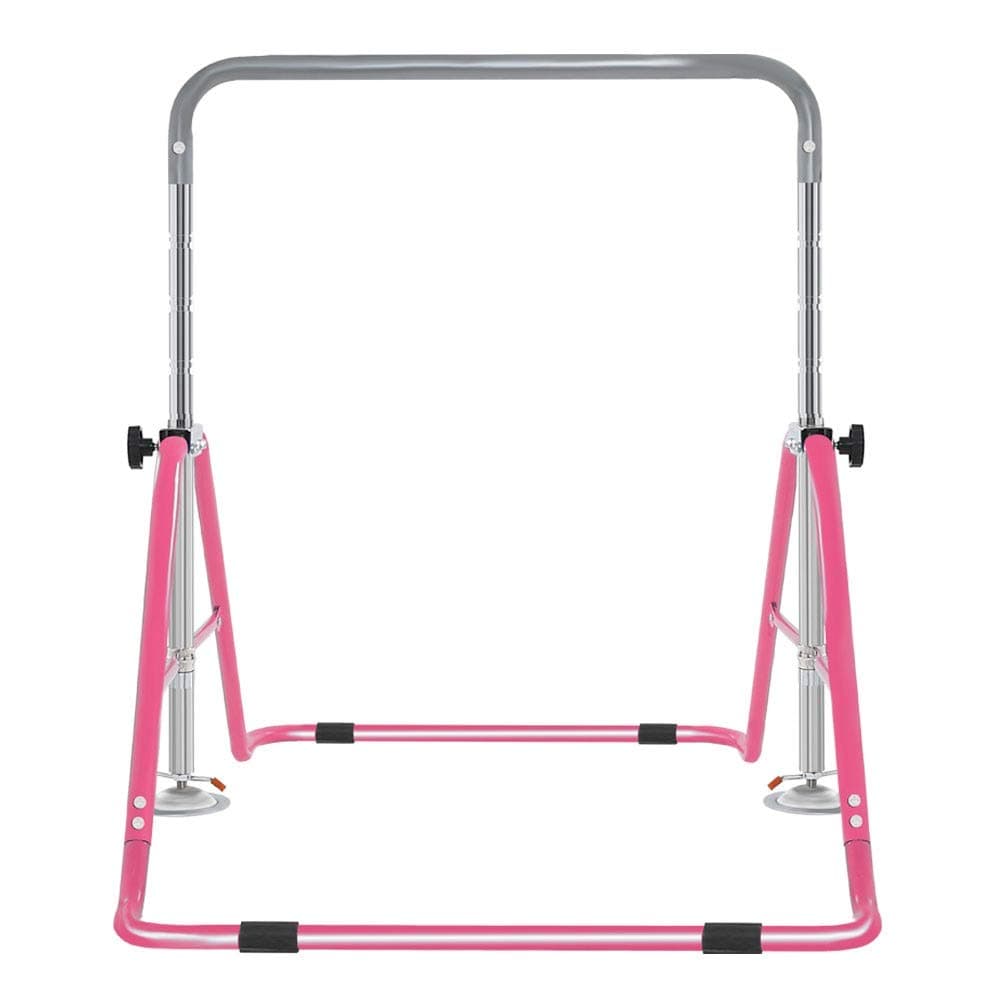 Folding Horizontal Bar Expandable Gymnastics Bars Junior Training Bar For Kids, Adjustable Height Gymnastic Horizontal Bars Monkey Bar Children Practice Climbing Tower Balance Bar
