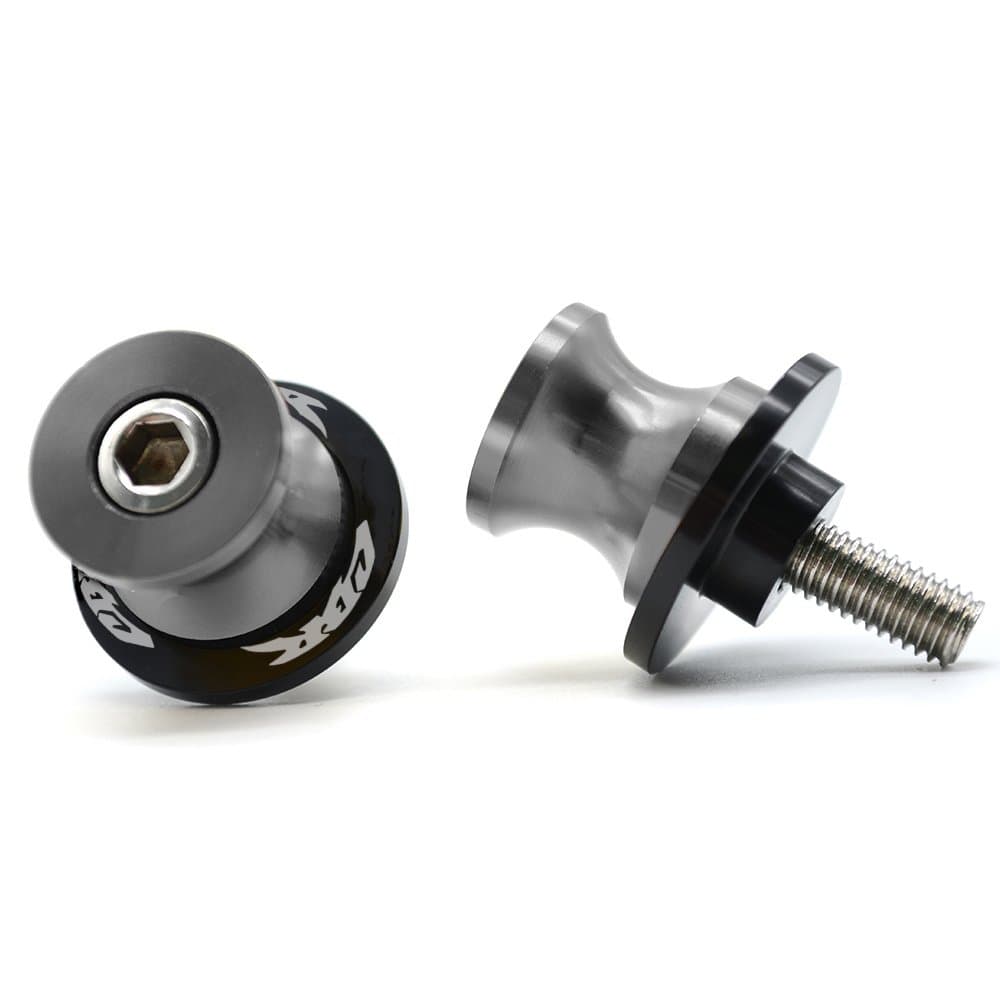 2pcs 8MM M8 x1.5 Motorcycle Swing arm Sliders Spools For Honda CBR150 CBR100f CBR1000rr CBR1100xx CBR125 CBR250 CBR400rr CBR400f CBR450sr CBR600rr CBR600f CBR900rr CBR954rr (Gray)