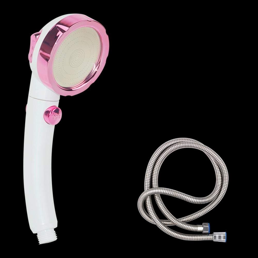 Shower Head Handheld Vitamin C Filter, High Pressure Water Saving,Shower Rose Gold Handheld Third Gear 2 Meter Explosion-Proof Tube