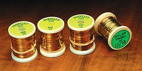 DanvilleFlat Mylar Gold/Silver Tinsel Spooled Four Sizes