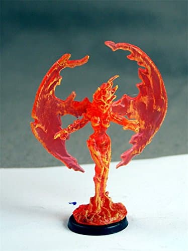 Fire Elemental - mini miniature Warhammer Fantasy Dungeons and Dragons D&amp;D 25mm plastic painted
